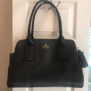Kate Spade Large Black Pebble Handbag